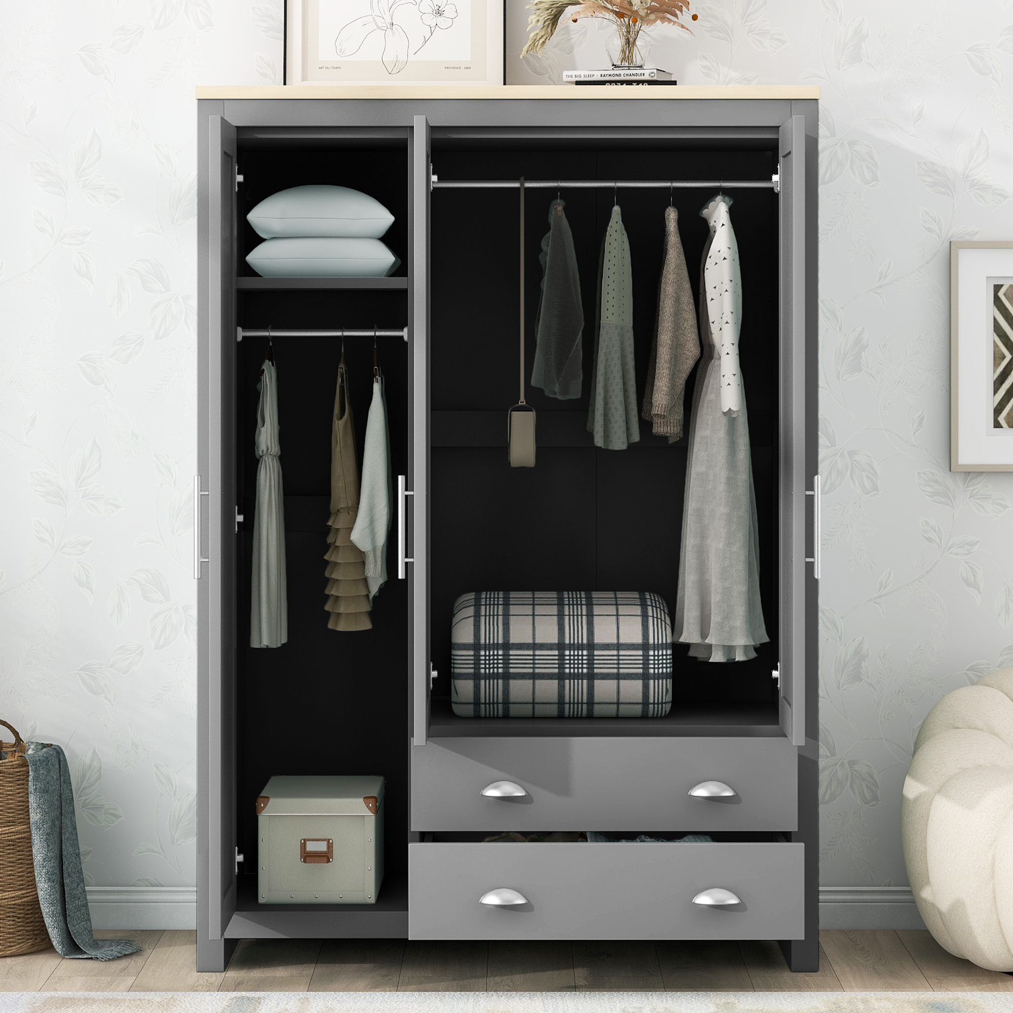 Three Door Storage Wardr